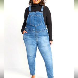 OLD NAVY “OG” Denim Overalls. Womens Size 18. Medium Wash. straight leg